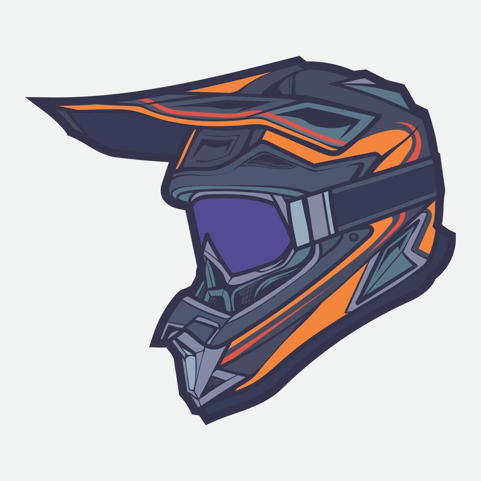 Helmet Motorcycle Cartoon Vector Icon, Cartoon Vector Icon Concept Flat Design. Draw Cartoon Vector Icon Illustration Helmet Motorsycle In Flat Style. Icon Cartoon Vector Helmet Motorsycle Side View