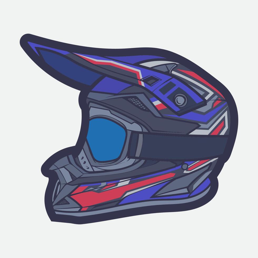 Helmet Motorcycle Cartoon Vector Icon, Cartoon Vector Icon Concept Flat Design. Draw Cartoon Vector Icon Illustration Helmet Motorsycle In Flat Style. Icon Cartoon Vector Helmet Motorsycle Side View