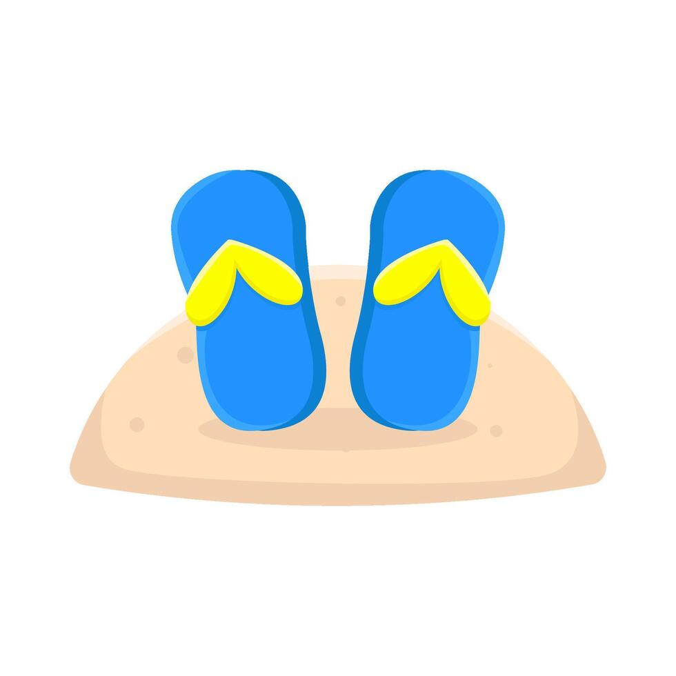 Illustration of flip flops vector