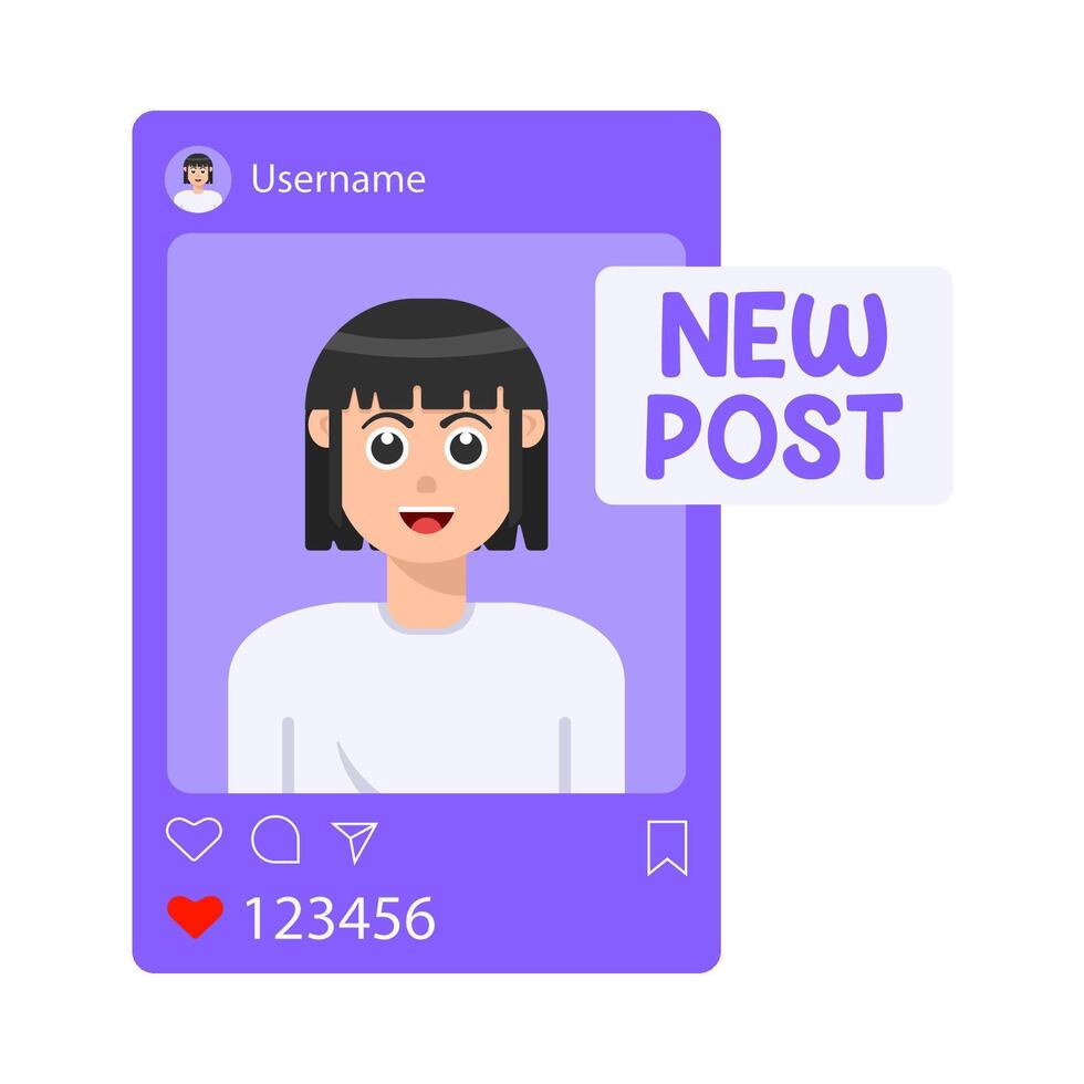 Illustration of post vector