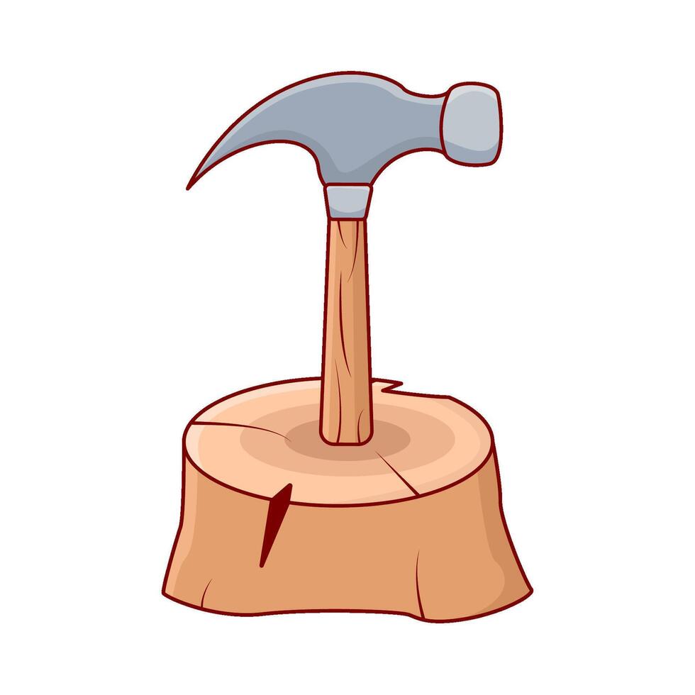 Illustration of hammer vector