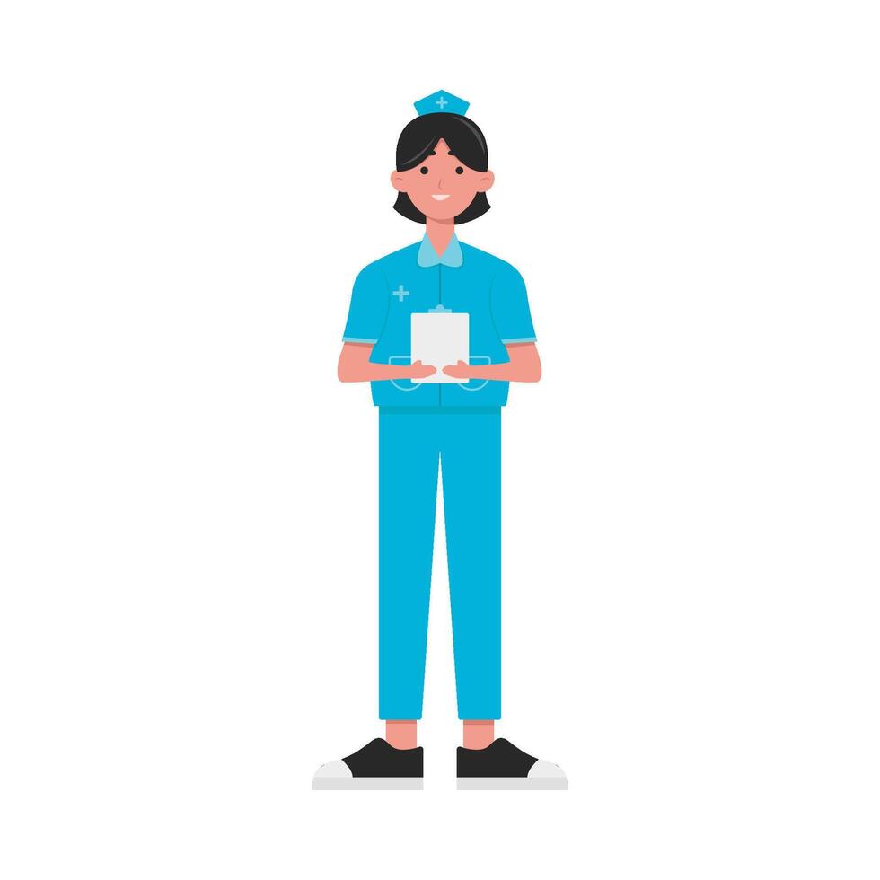 ilustración de enfermero vector