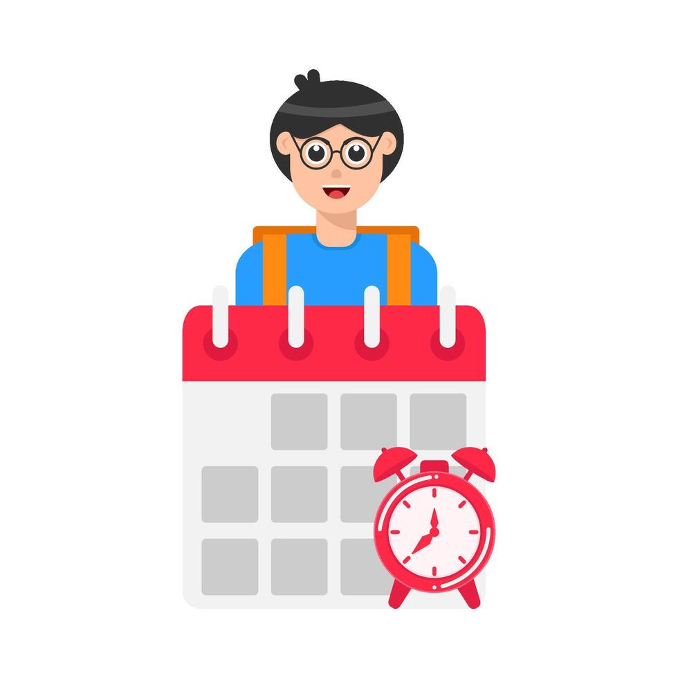 Illustration of deadline vector