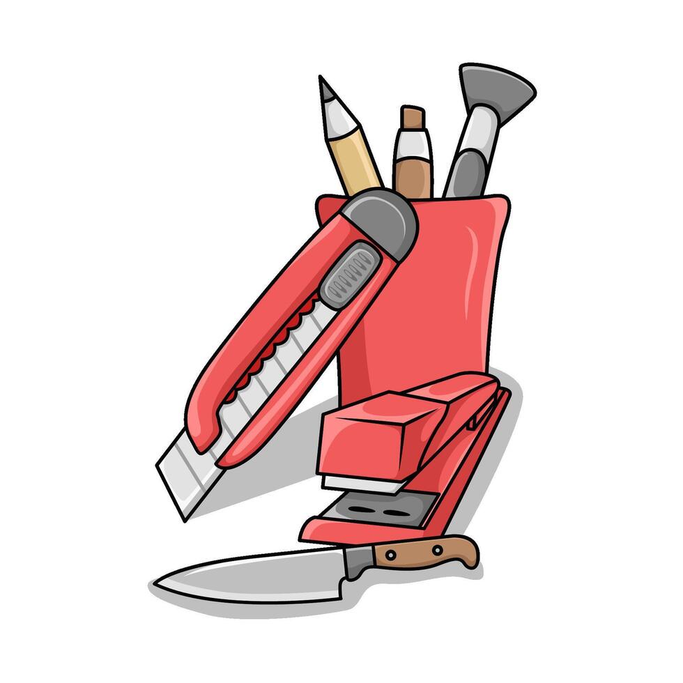Illustration of cutter vector