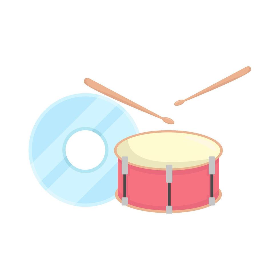 Illustration of drum vector