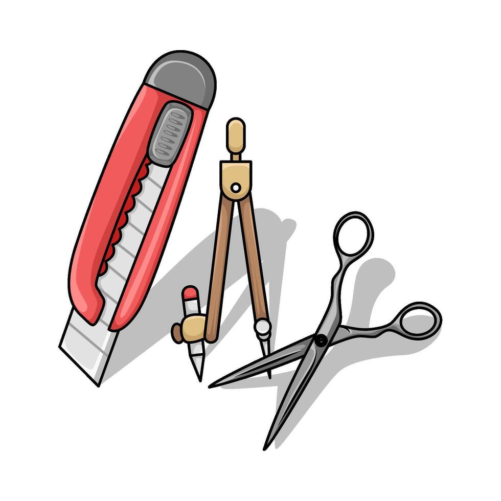 Illustration of cutter vector