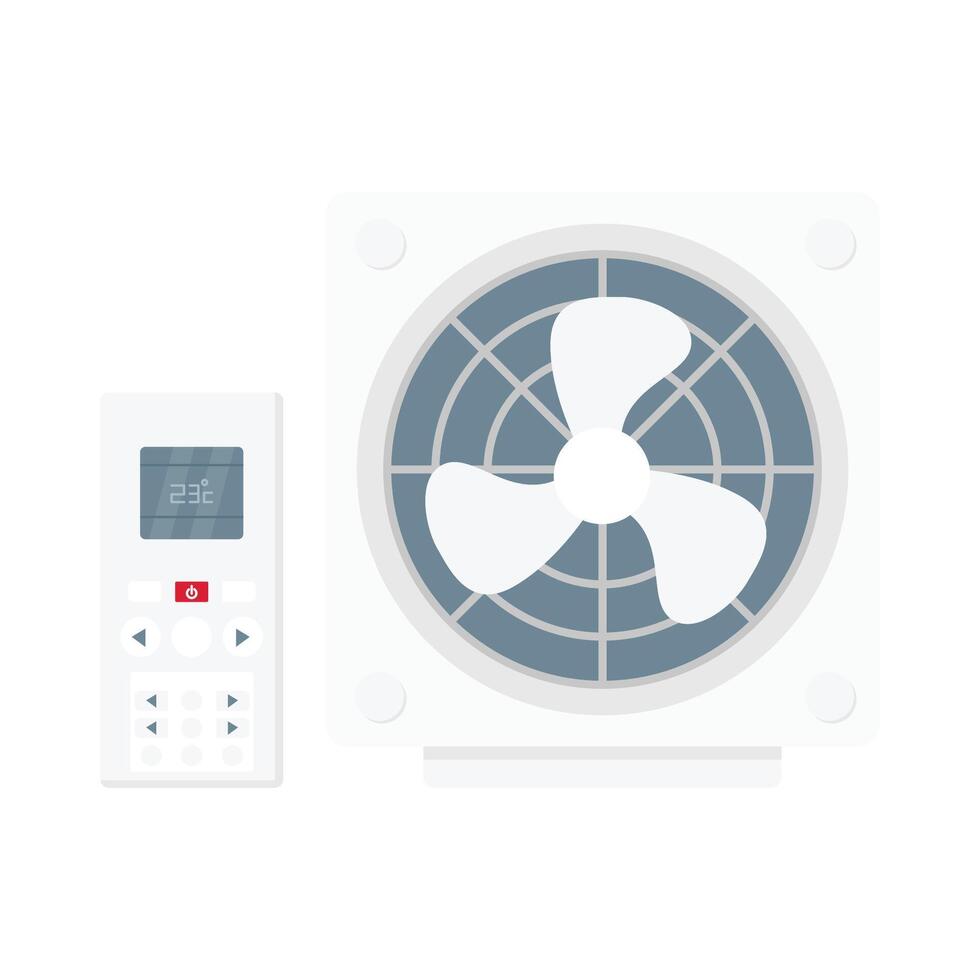 Illustration of air conditioner compressor vector