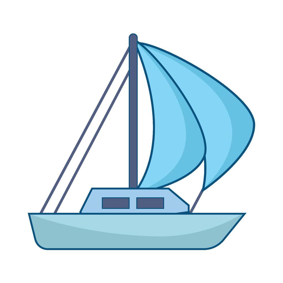 Illustration of boat vector