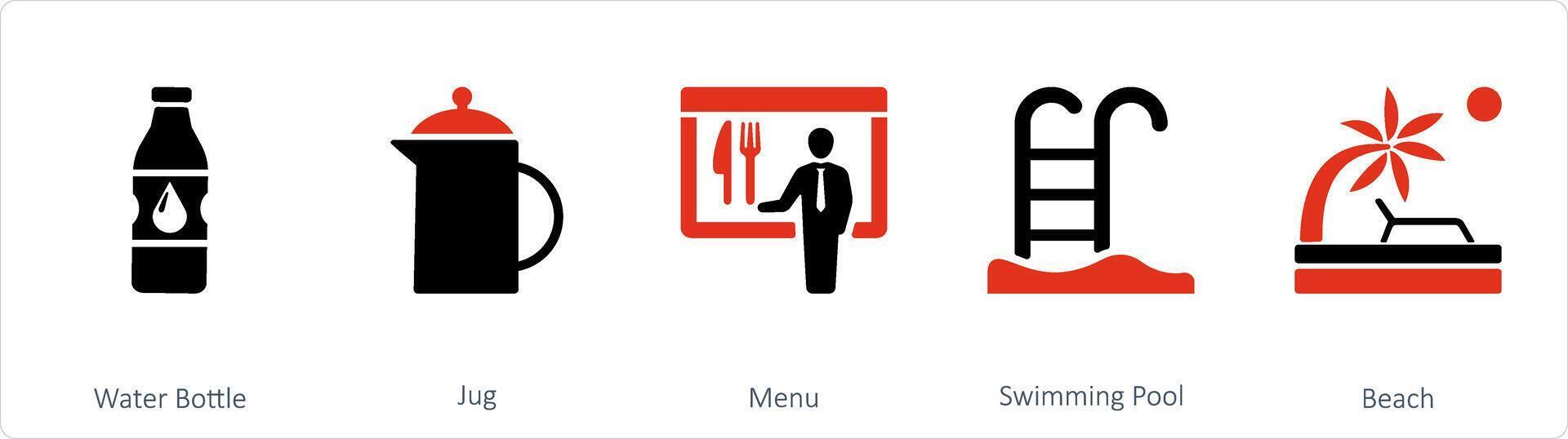 A set of 5 Mix icons as business team, conversation, authorship vector