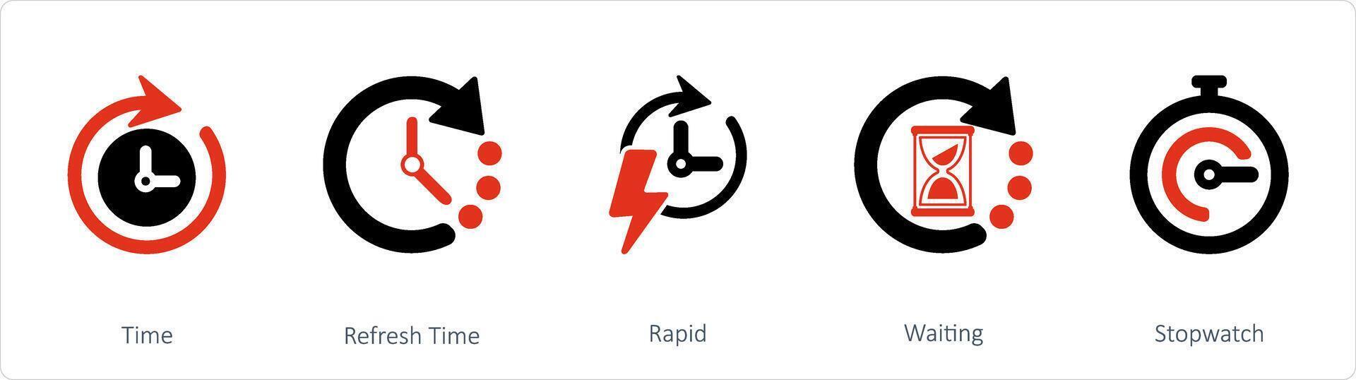 A set of 5 Mix icons as plane, travel, passport vector
