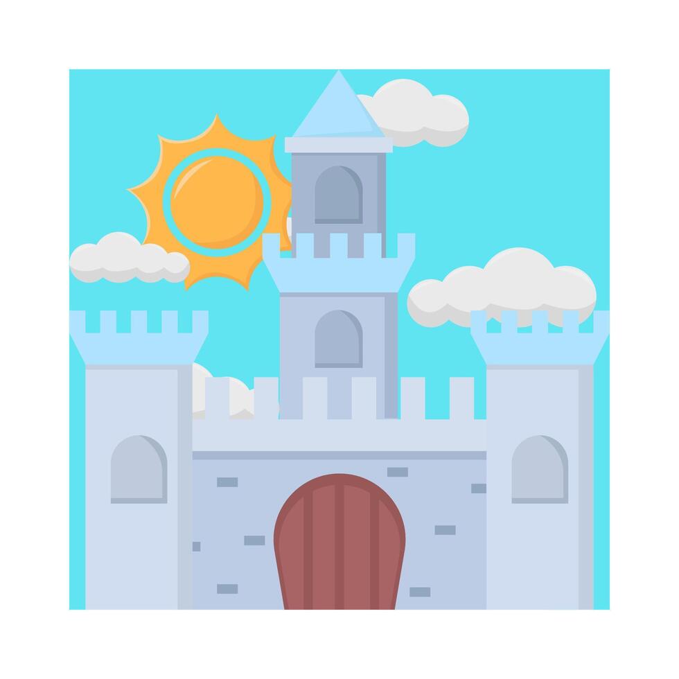 Illustration of castle vector