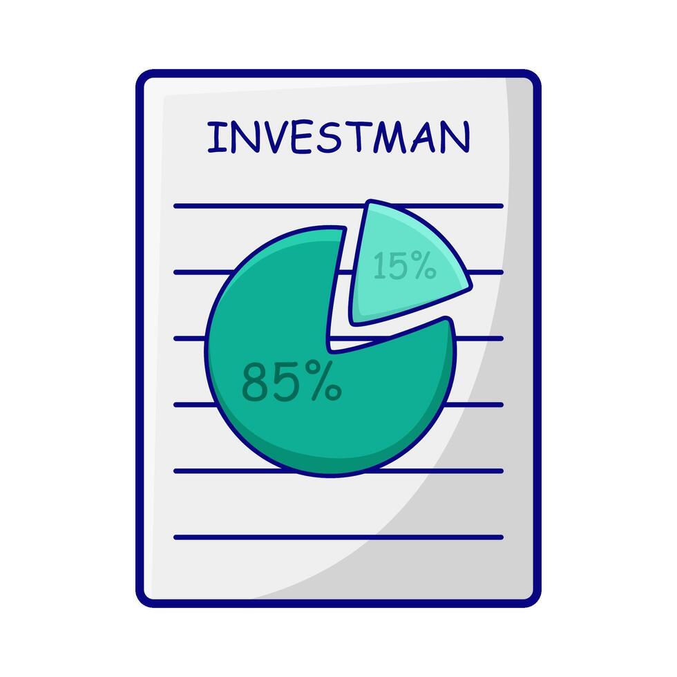 ilustración de inversión análisis vector