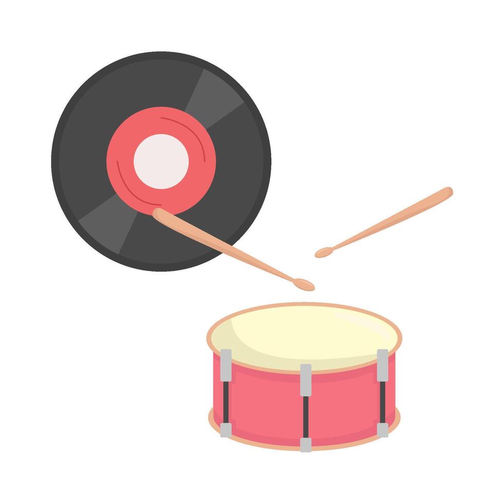 Illustration of drum vector