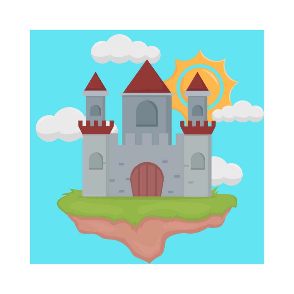 Illustration of castle vector