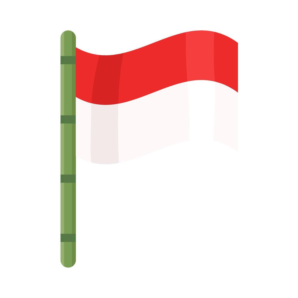 ilustración de Indonesia bandera vector