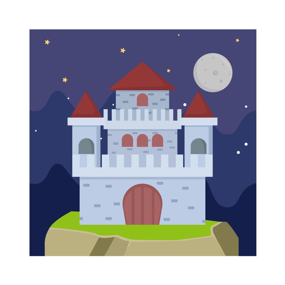 ilustración del castillo vector