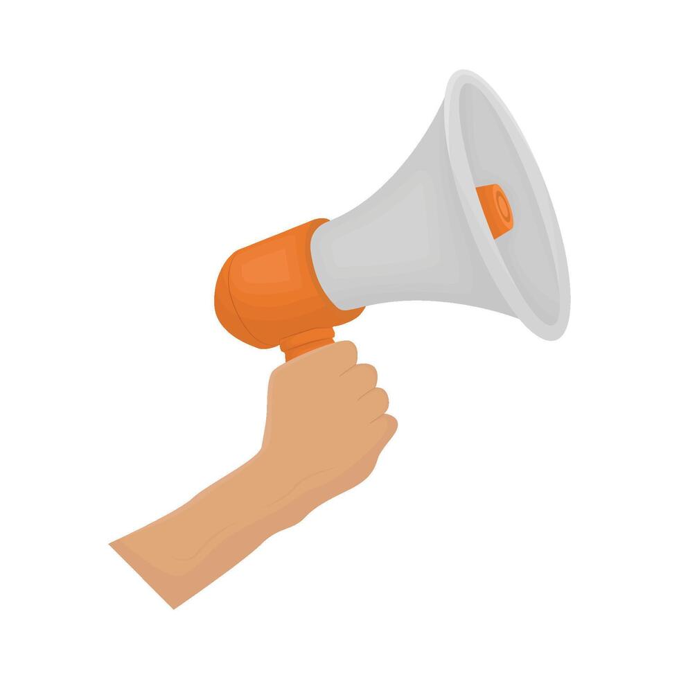Illustration of megaphone vector