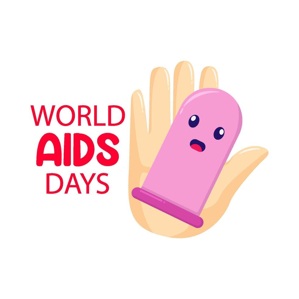 Illustration of world aids day vector