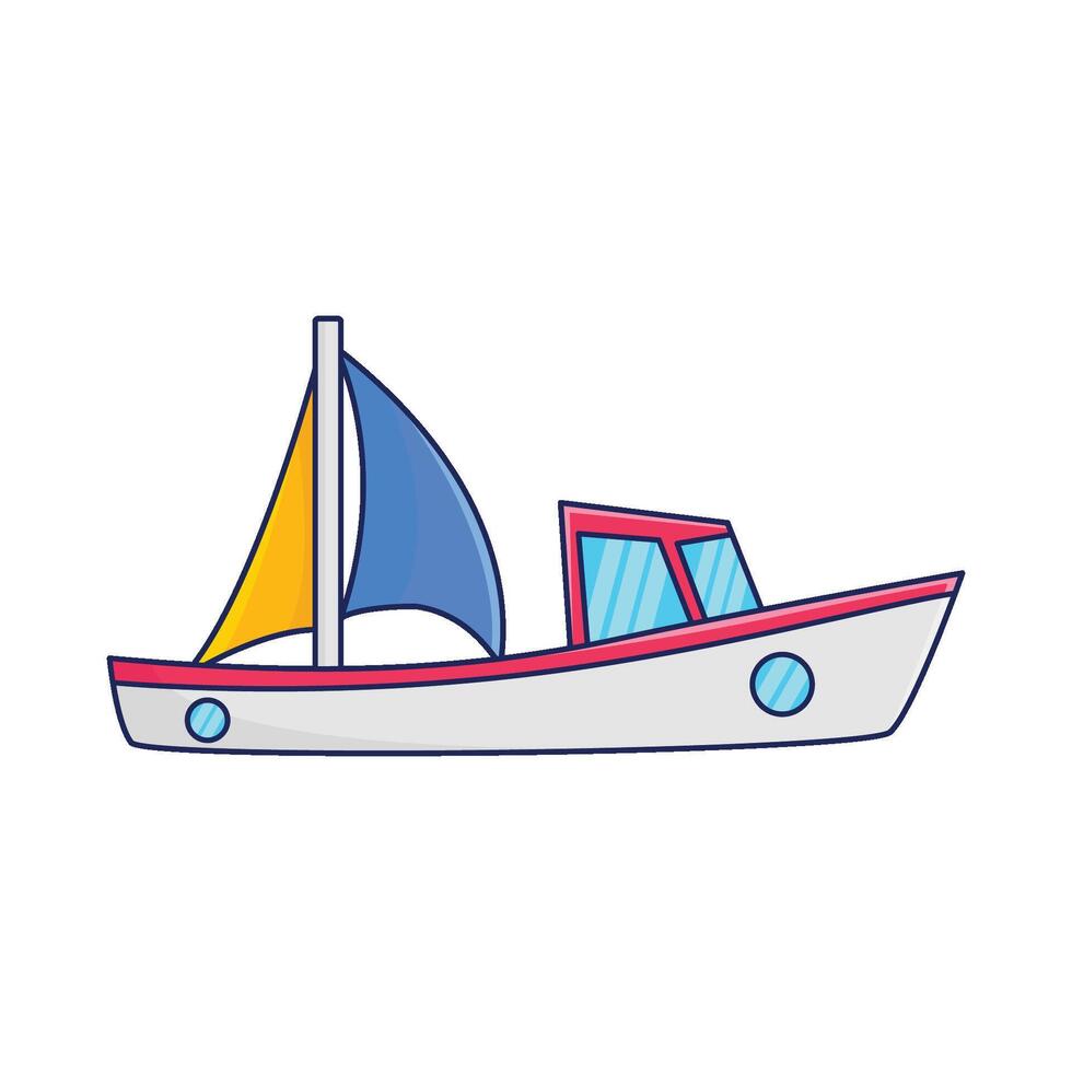 Illustration of boat vector