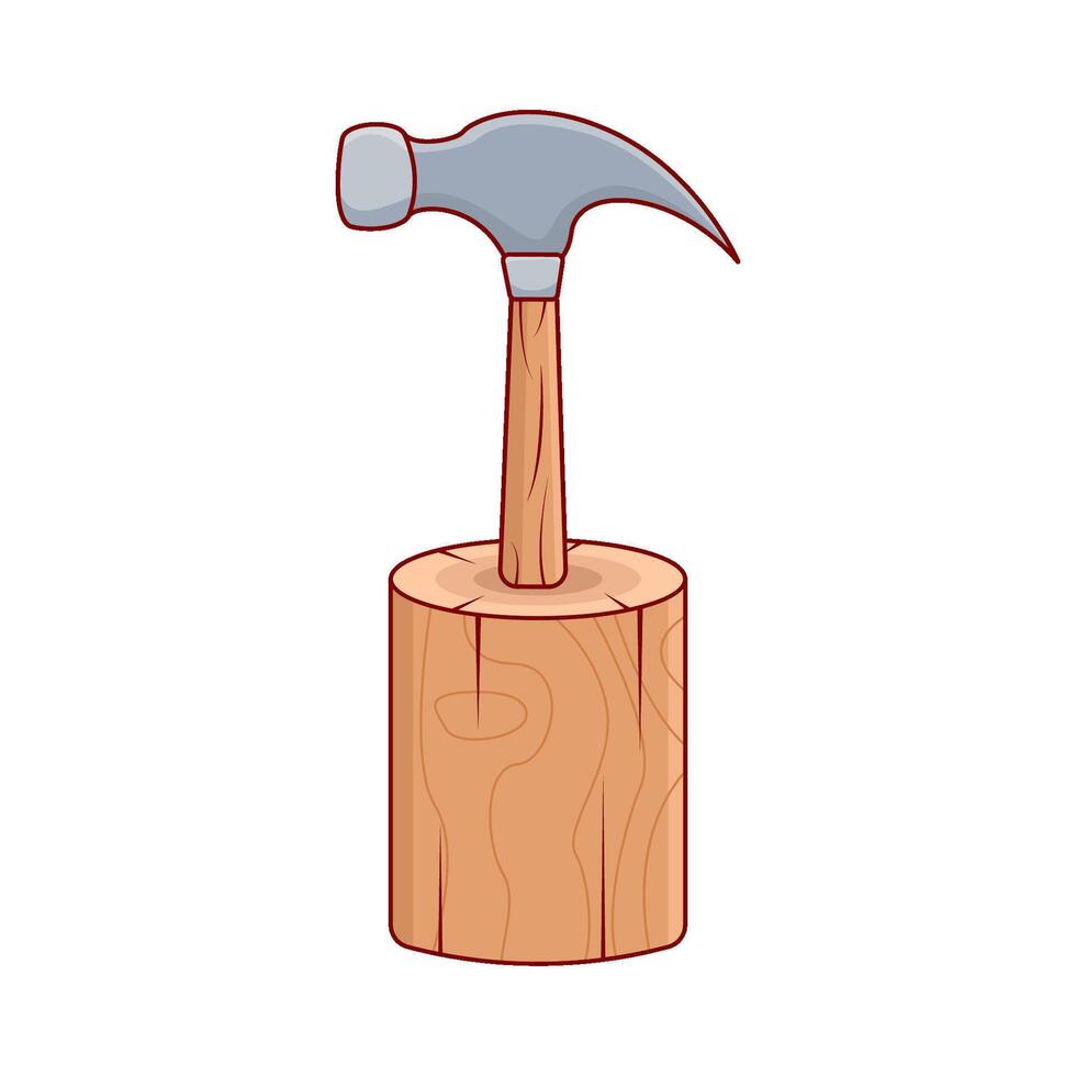 ilustración de martillo vector