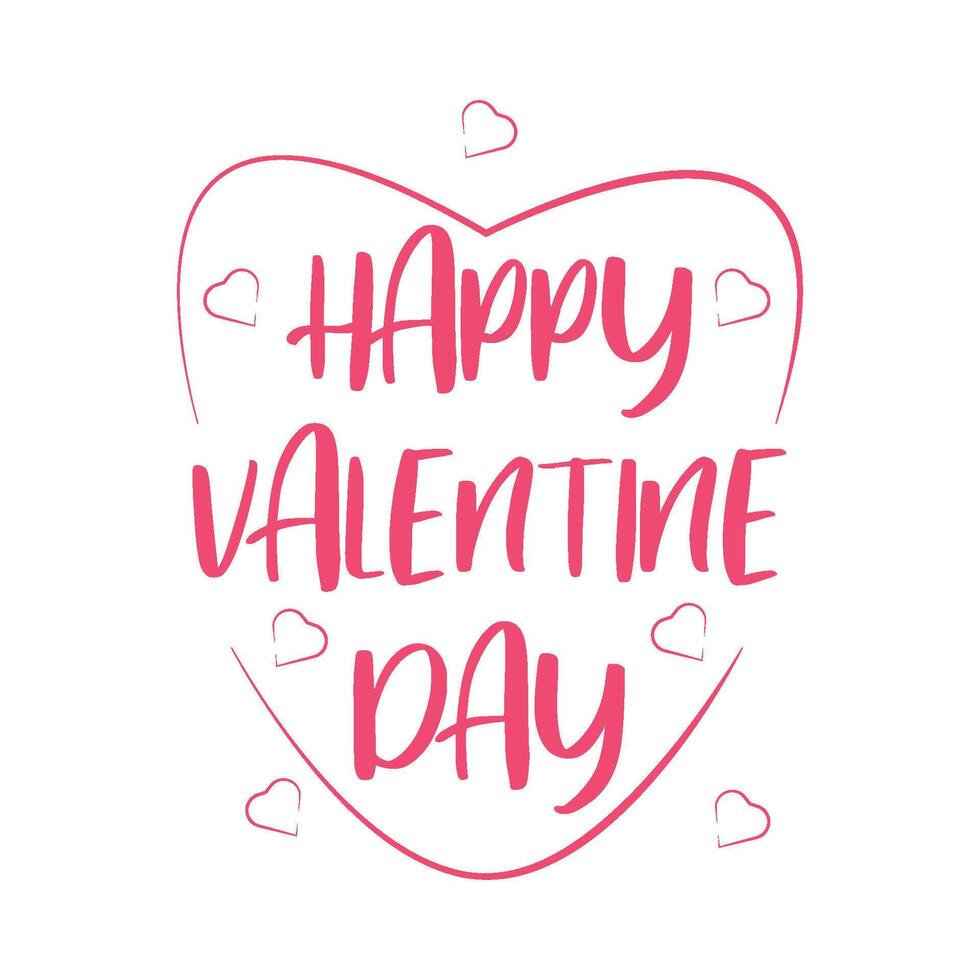 Illustration of happy valentine day vector