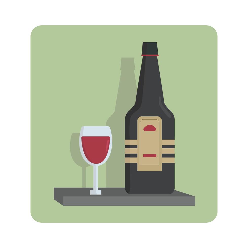 Illustration of alcohol drink vector