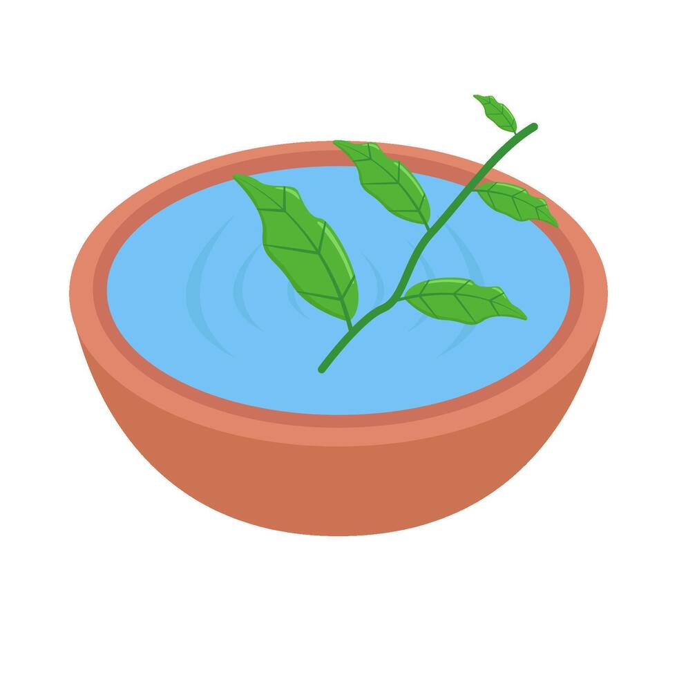 Illustration of basil vector