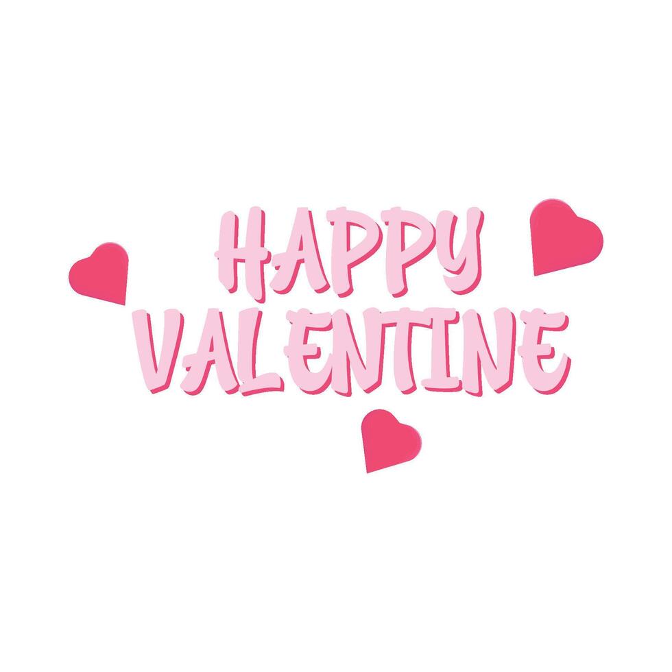 Illustration of happy valentine vector