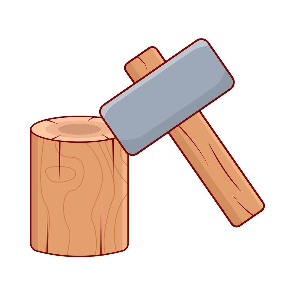 Illustration of hammer vector