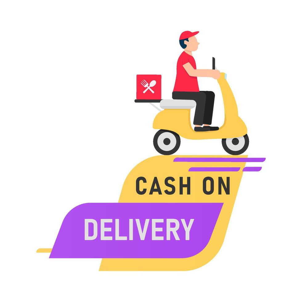 Illustration of delivery man vector