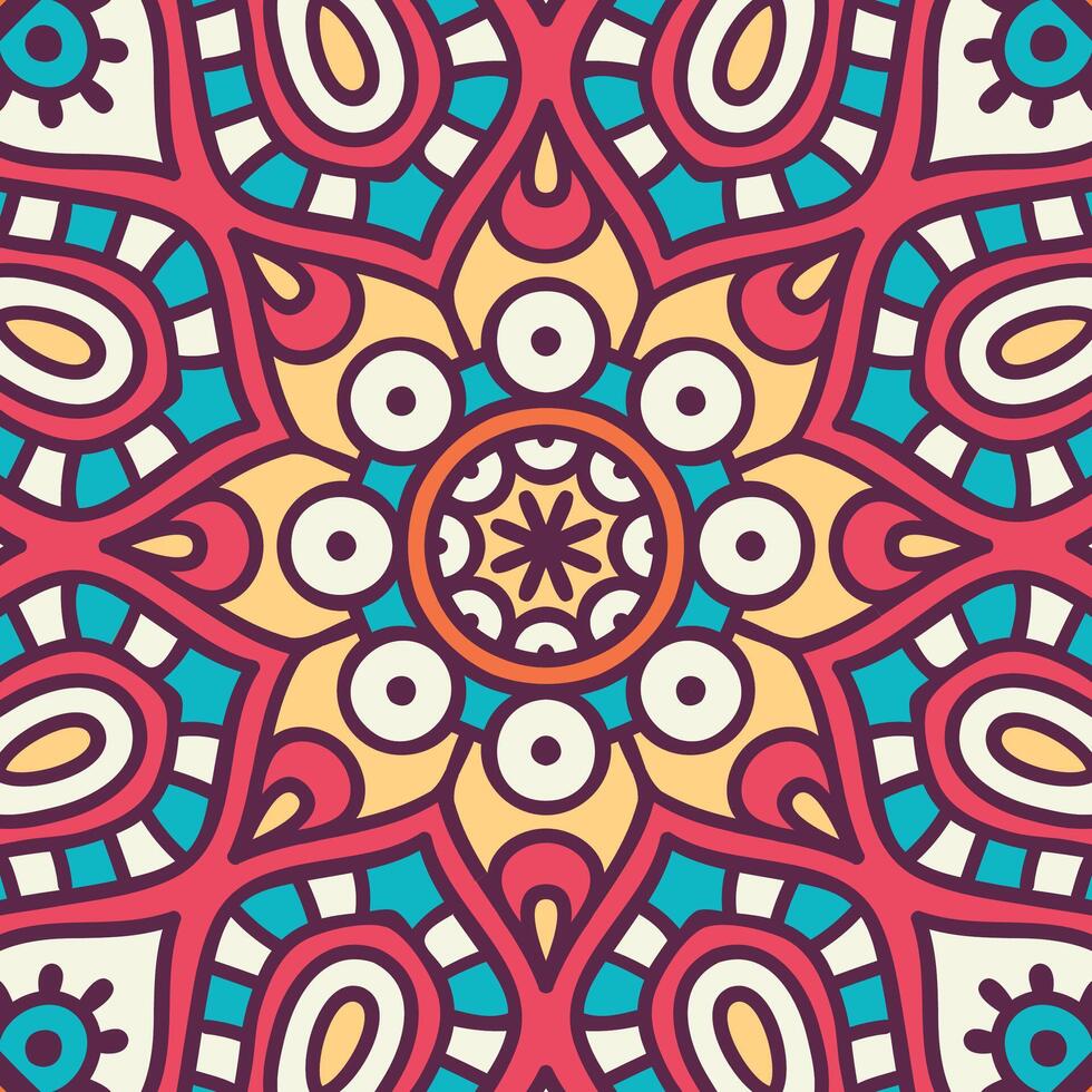 Mandala On Islamic Circles Vintage Flowers Abstract Unique Pattern With Wedding Card Background Design png classic images vector