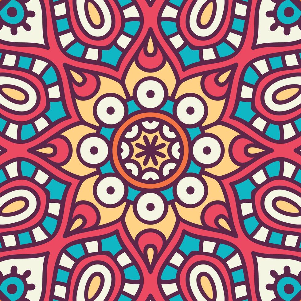 Mandala On Islamic Circles Vintage Flowers Abstract Unique Pattern With Wedding Card Background Design png classic images vector