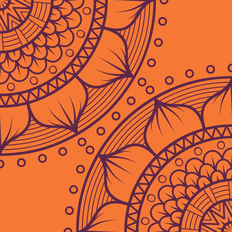 Mandala On Islamic Circles Vintage Flowers Abstract Unique Pattern With Wedding Card Background Design png classic images vector
