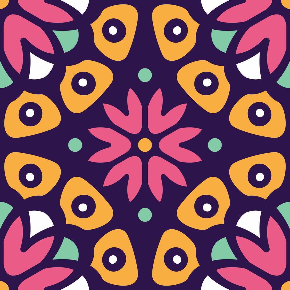 Mandala On Islamic Circles Vintage Flowers Abstract Unique Pattern With Wedding Card Background Design png classic images vector