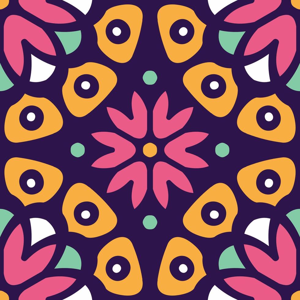 Mandala On Islamic Circles Vintage Flowers Abstract Unique Pattern With Wedding Card Background Design png classic images vector