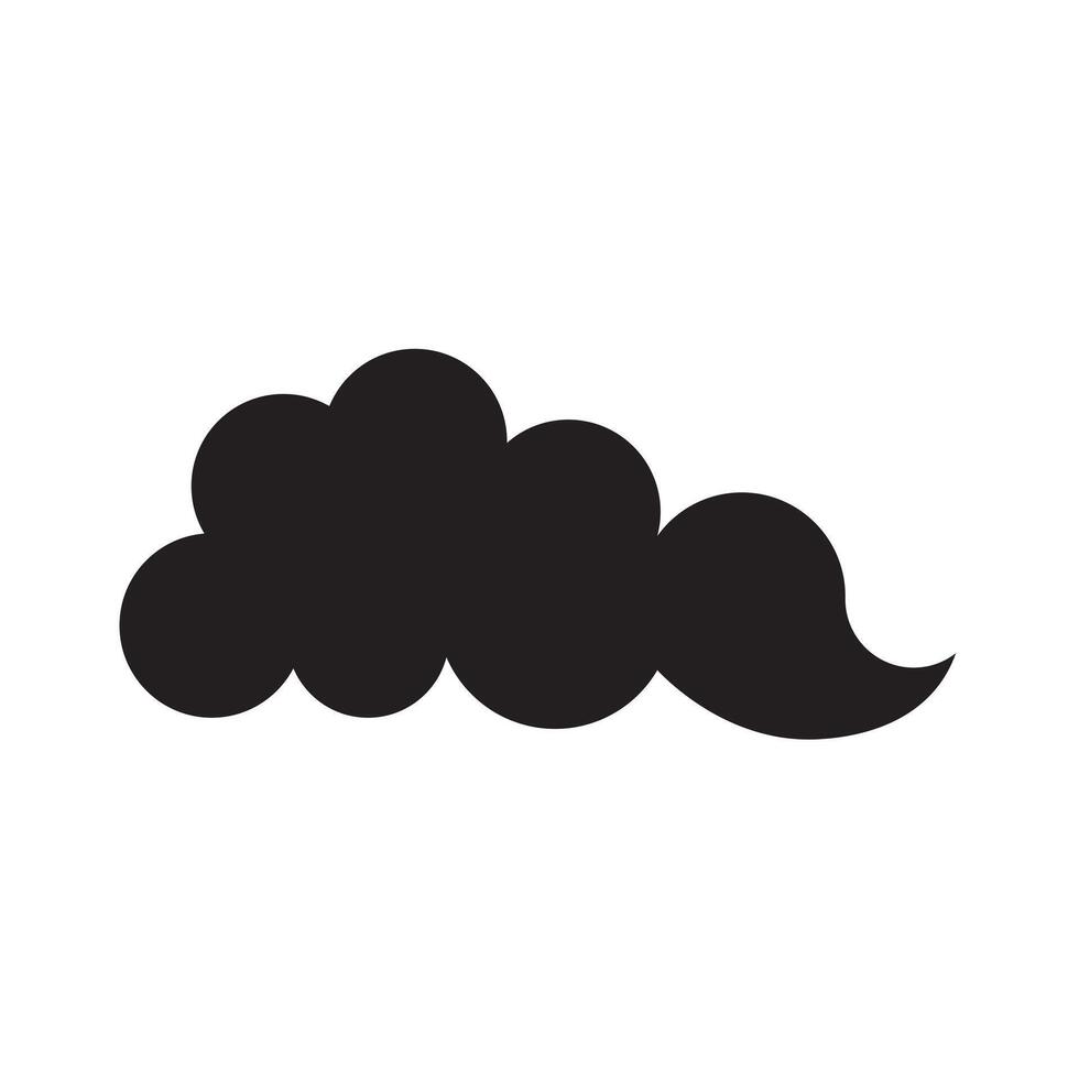 BLACK VECTOR CLOUD ICON. GREAT FOR SYMBOLS AND DESIGN COMPLEMENTS