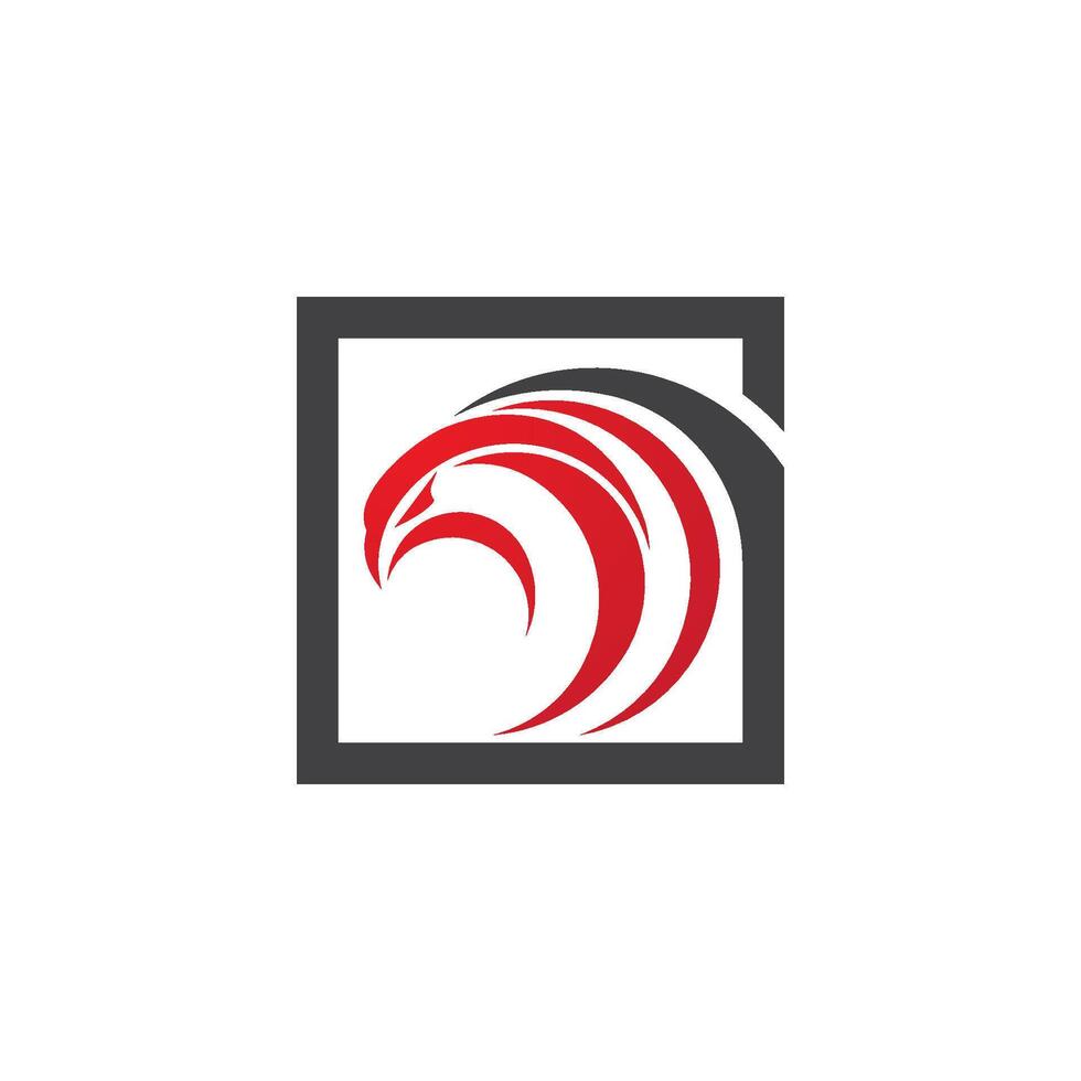 Falcon logo design vector