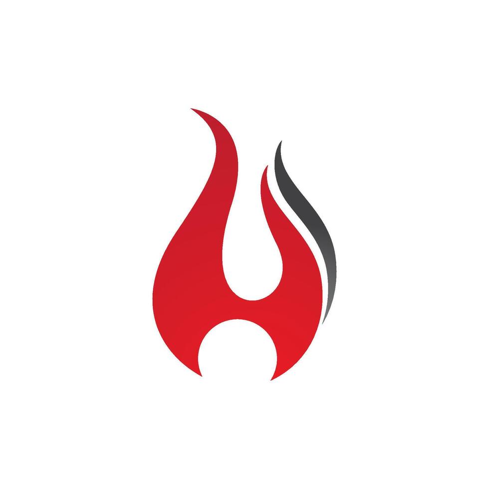 logo de llama de fuego vector