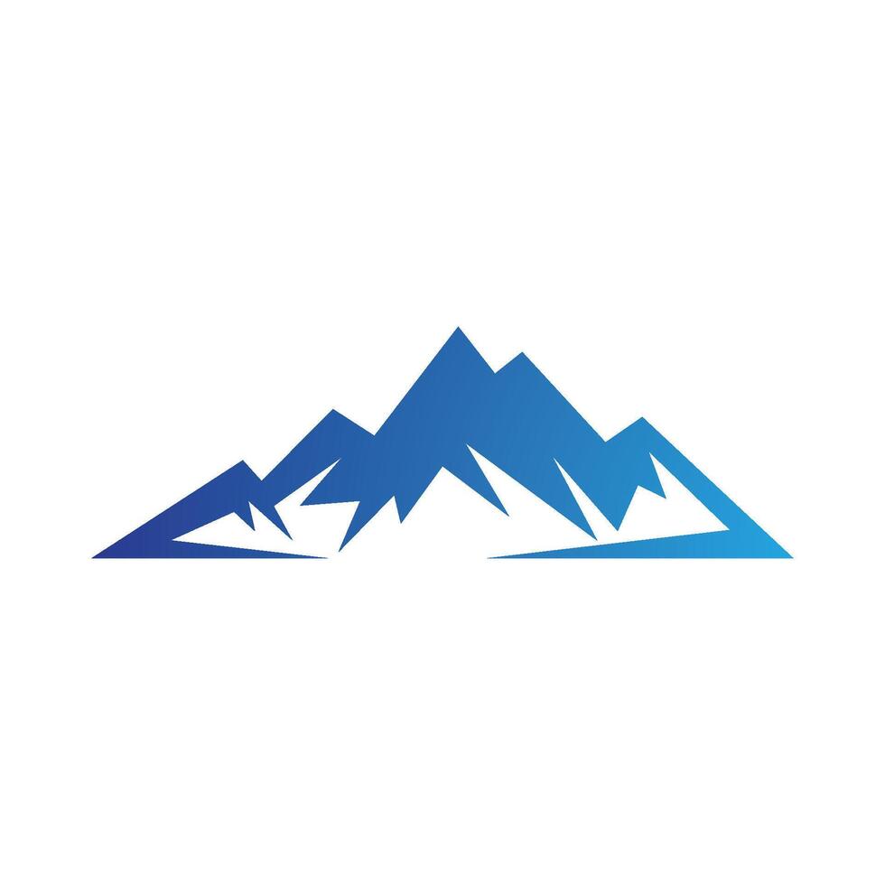 montaña logo icono vector