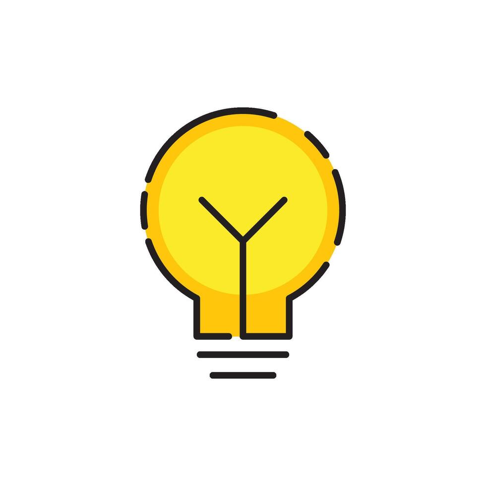 Bulb logo icon vector