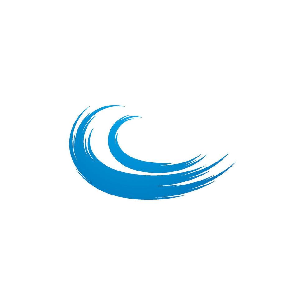 logo de onda de agua vector