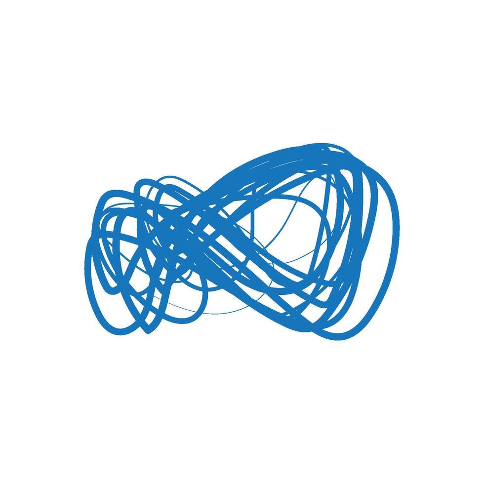 Scrible line art hand draw vector