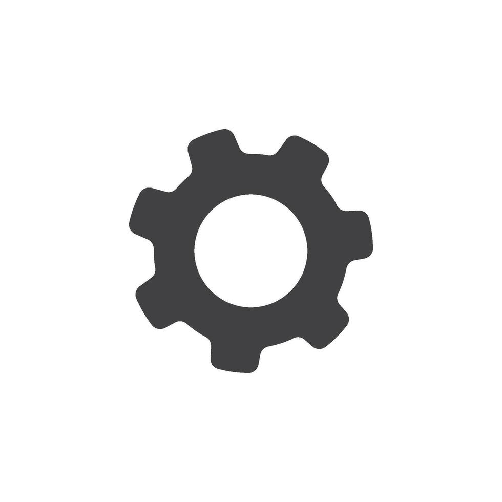 Gear logo icon vector