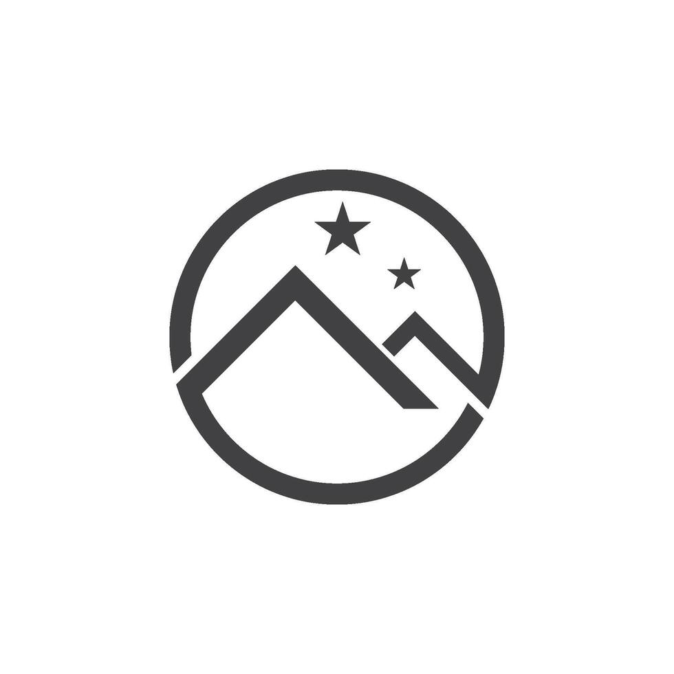 Mountain  logo icon vector