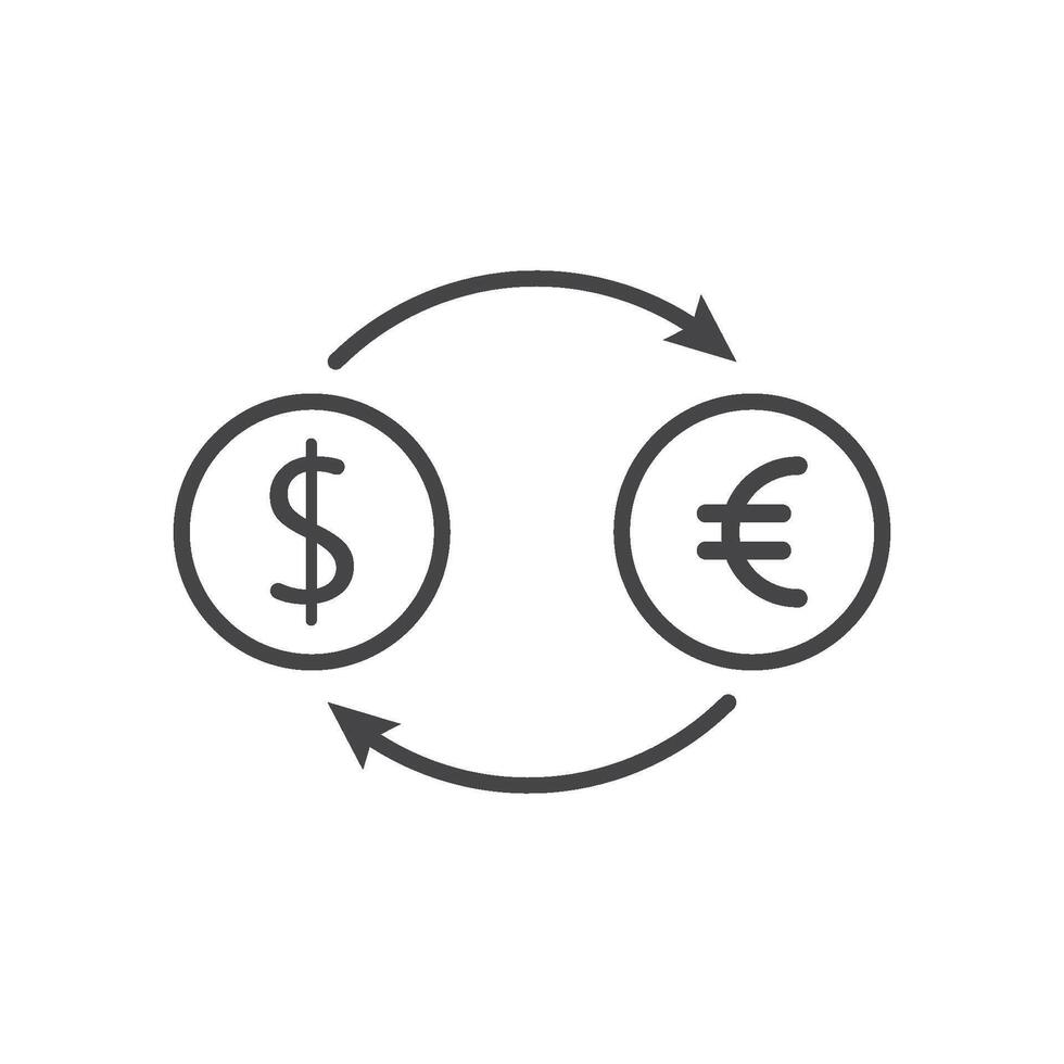 Currency logo and symbol vector