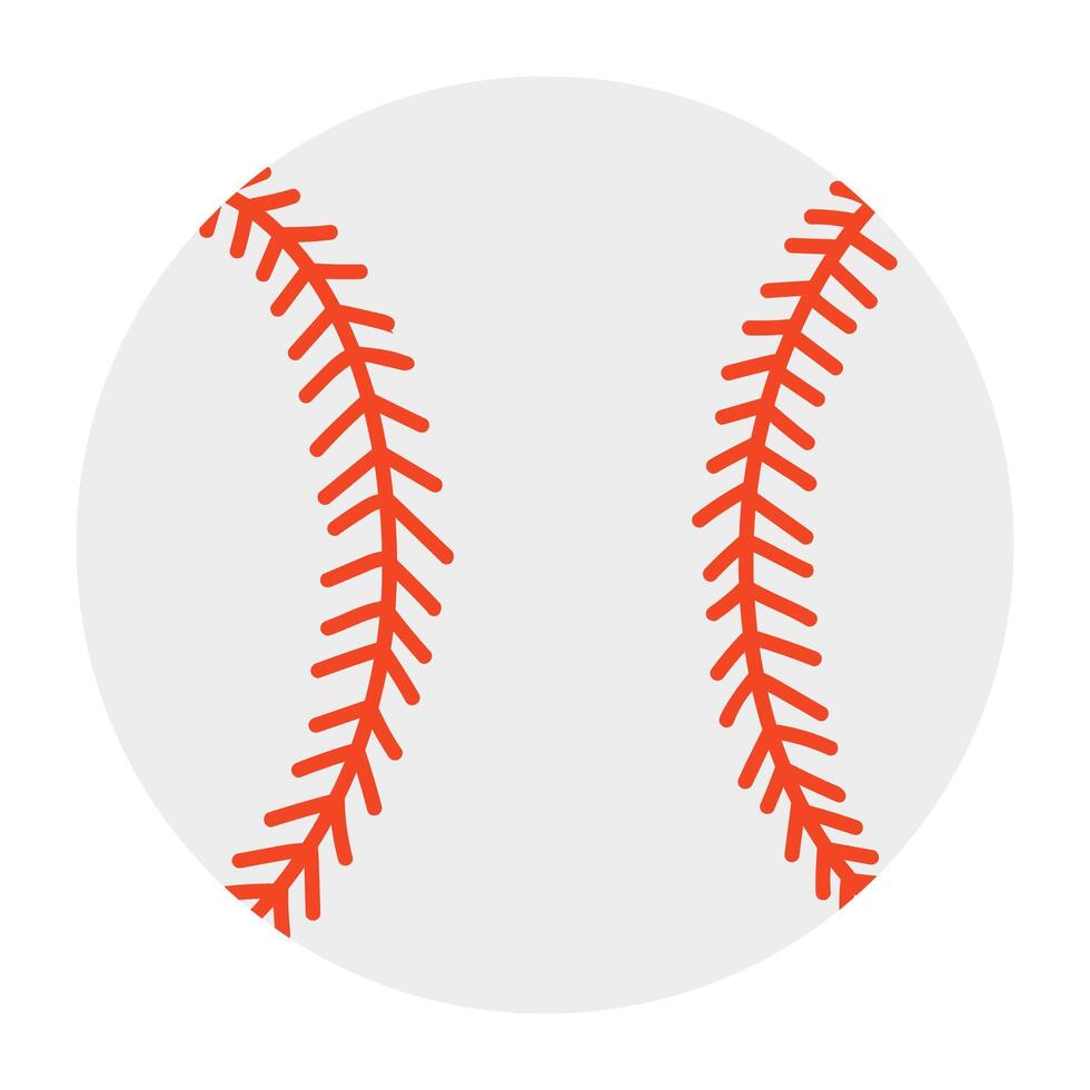 Editable design icon of baseball vector
