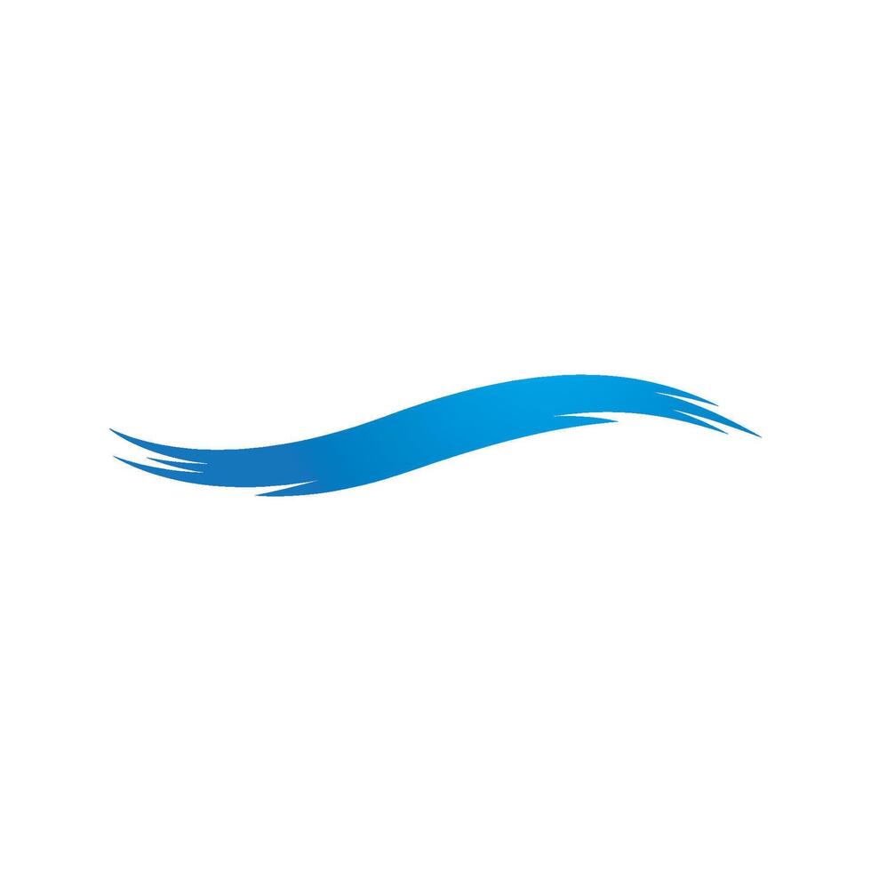 Water Wave logo design vector
