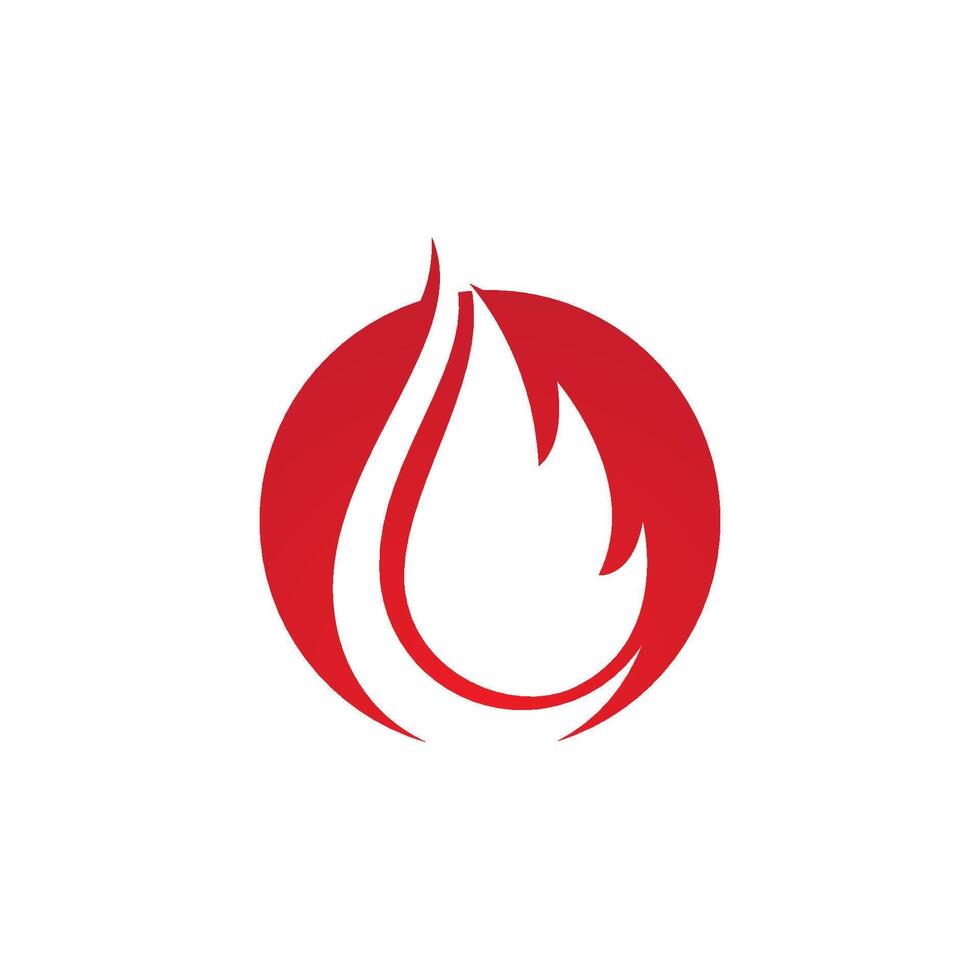 logo de llama de fuego vector