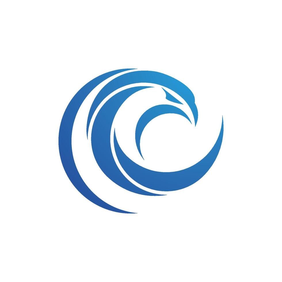 Falcon logo design vector