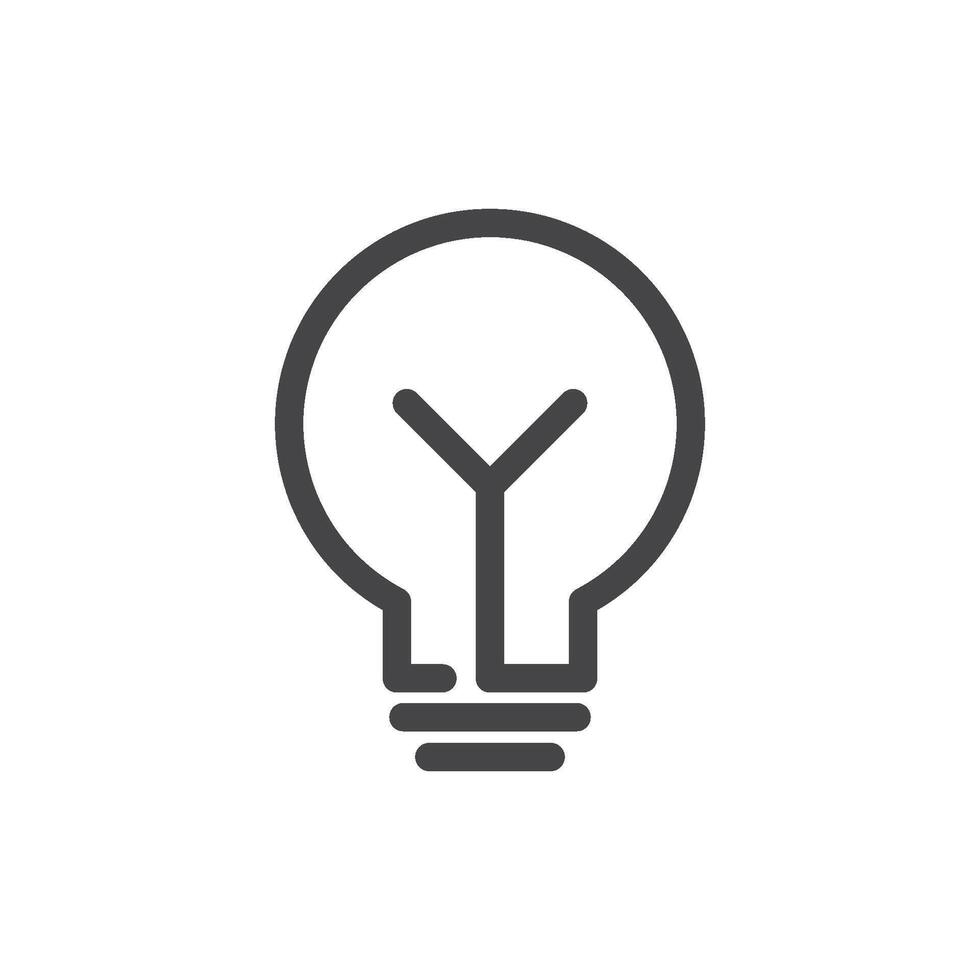 Bulb logo icon vector